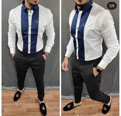 Blue Designer Shirts for Men .